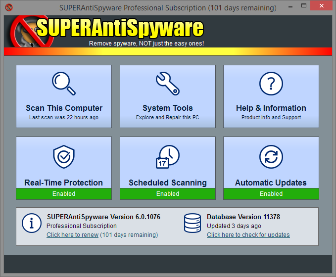 SUPERAntiSpyware Professional Edition