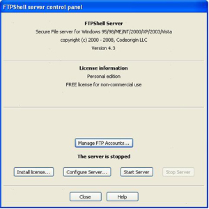FTPshell Server