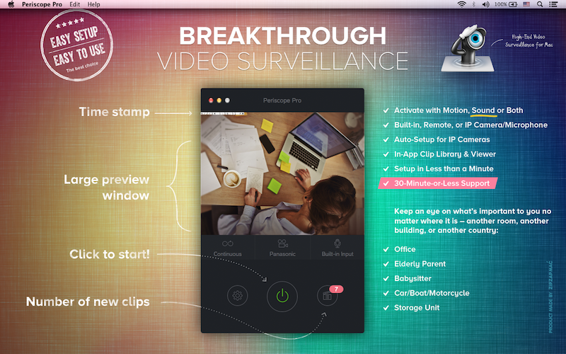 ZipZapMac Releases Home Video Surveillance For Mac OS X